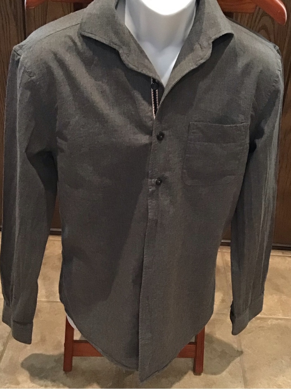 Johnnie-O Newfield Top-Shelf Button Down Shirt Size S Gray